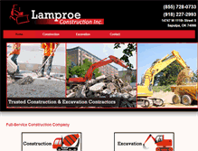 Tablet Screenshot of lamproeconstruction.com